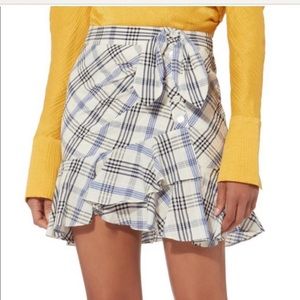 Veronica Beard Kaia Plaid Skirt